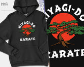 Miyagi-DO Karate Hoodie, Cobra Kai Gift Hoody, Mr Miyagi Inspired Retro Tv MMA, Martial Arts Karate Dojo Gift, Adult & Children's Sizes